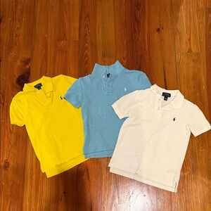 Polo by Ralph Lauren Kids Polo Shirt Trio - Yellow, Blue, Cream